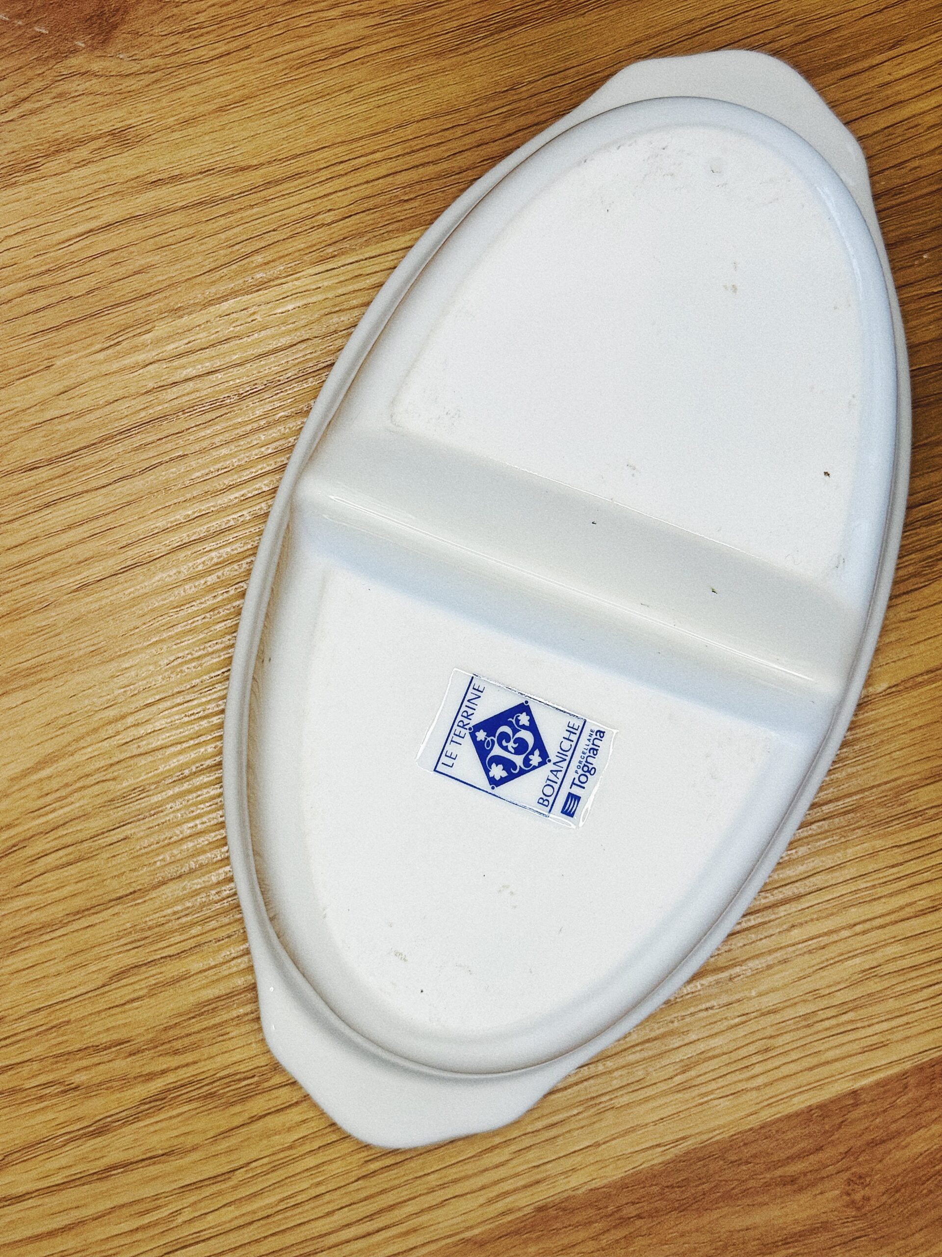 Plat à 2 Compartiments Tognana – Porcelaine Italienne – Collection Le Terrine Botaniche