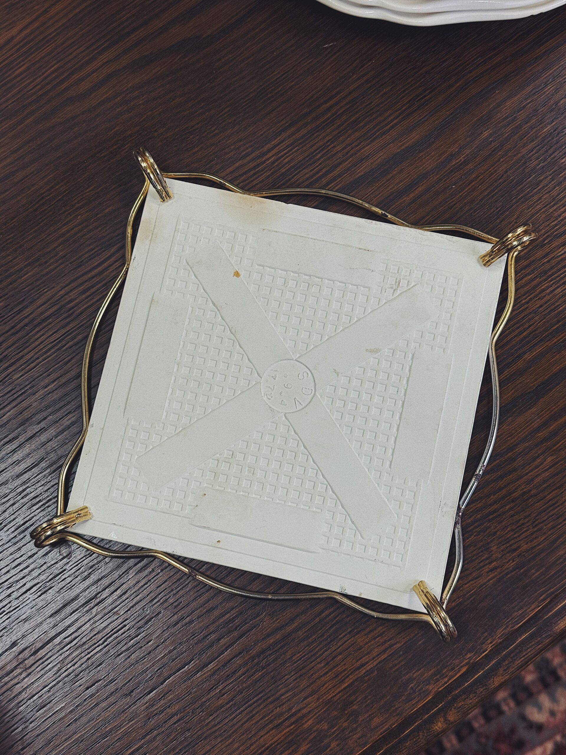 Saint-Nicolas-de-Port vintažinis keramikinis padėkliukas - Image 2