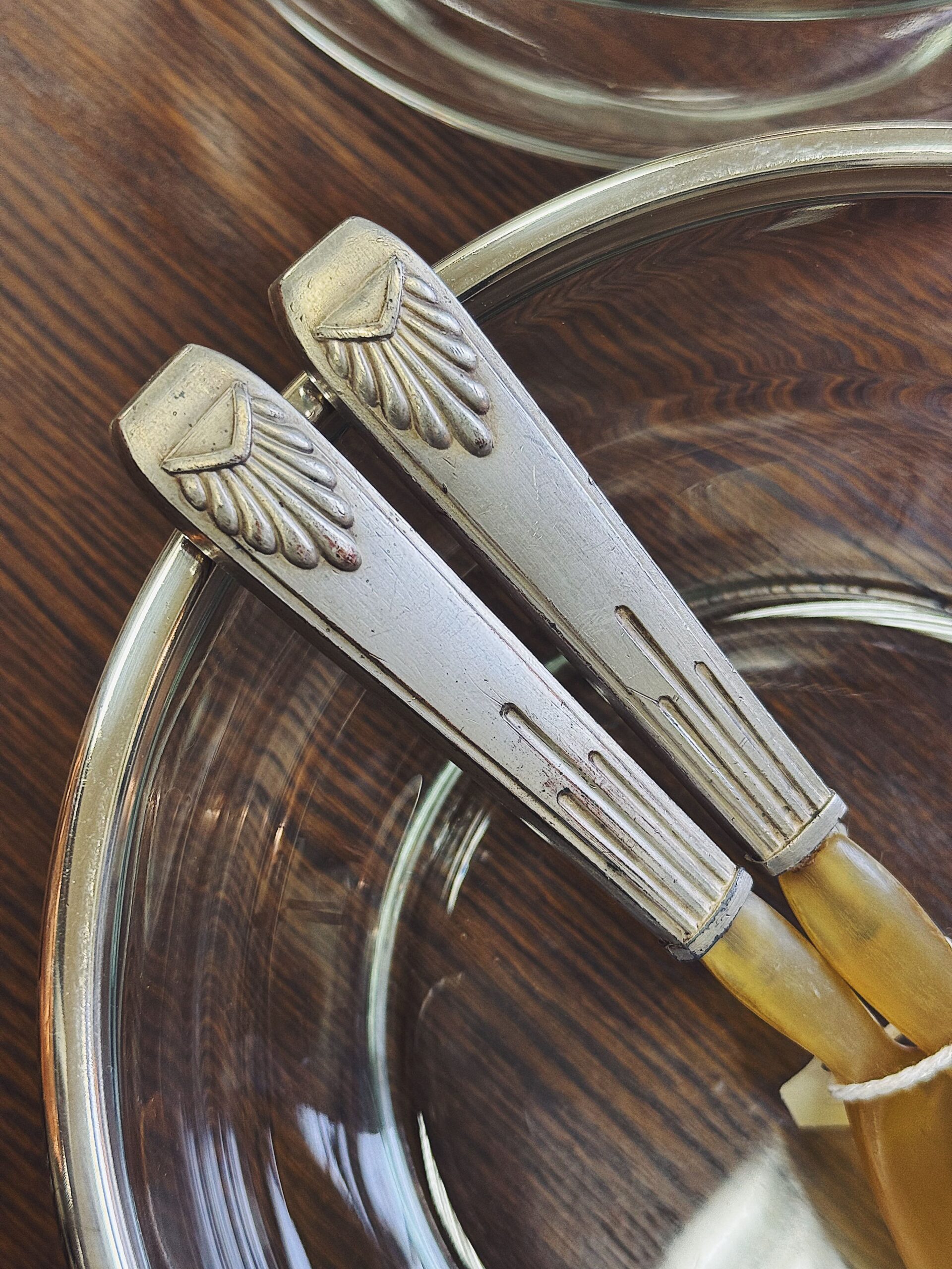 Vintažinė serviravimo įrankių pora - Image 5