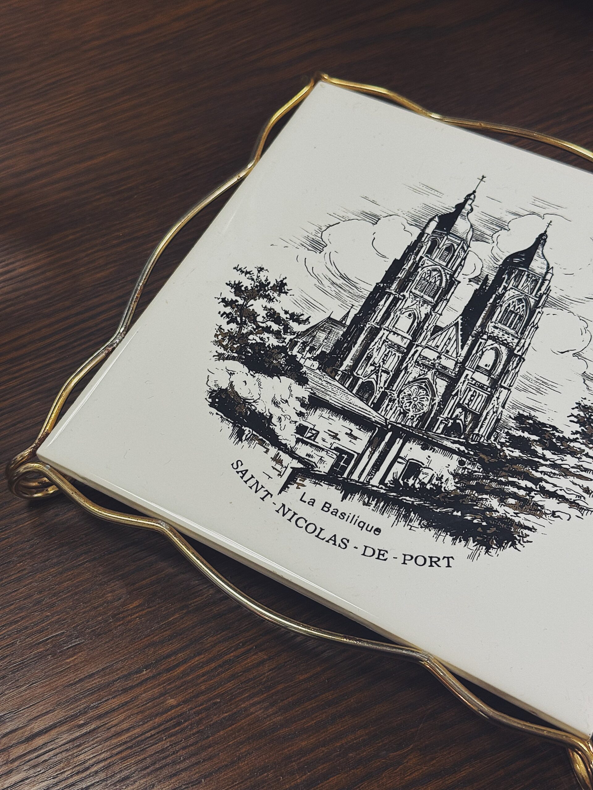 Saint-Nicolas-de-Port vintažinis keramikinis padėkliukas - Image 5